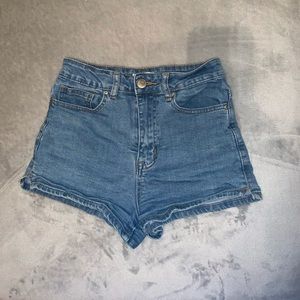 High-Waist Denim Shorts